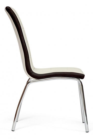 Стол RADCLIFFE Mod. EDT-VG002 мдф high glossy, закаленное стекло, 120/150x80x75, коричневый, стекло burning stone