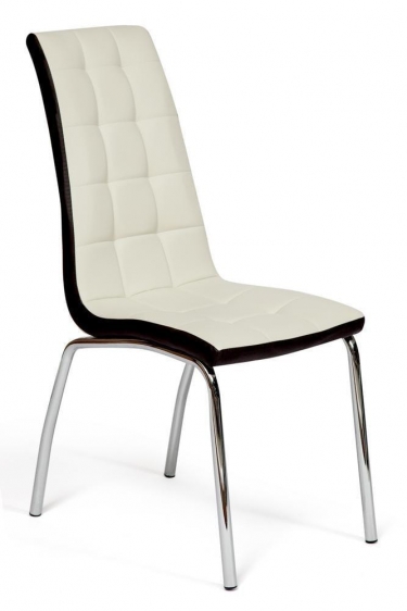 Стол RADCLIFFE Mod. EDT-VG002 мдф high glossy, закаленное стекло, 120/150x80x75, коричневый, стекло burning stone