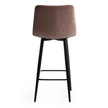 Стул барный DORO mod. 9088S пластик/металл, 53,5 х 52 х 74 х 97,5 см , Grey Cерый 7 / Brown Коричневый 9 / черный