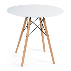Стол Tetchair CINDY NEXT mod. 70-80 MD, D70, белый/натуральный