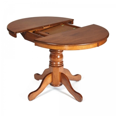 Стол NAVARRESE mod. E-R36R+12AV NMO-2A дерево гевея/мдф, 90+30х76см, rustic oak дуб