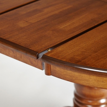 Стол NAVARRESE mod. E-R36R+12AV NMO-2A дерево гевея/мдф, 90+30х76см, rustic oak дуб