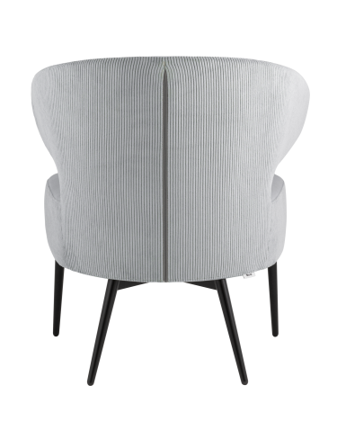Кресло лаунж Stool group Royal Stripes велюр серый