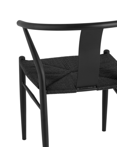 Стул обеденный Stool group Wishbone Style Черный