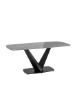 Стол обеденный Stool group Аврора, 180х90, керамика черная
