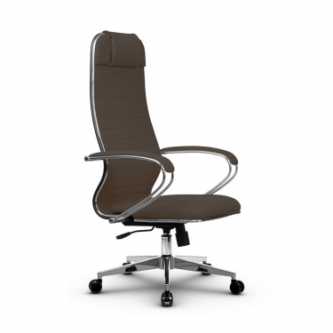 Кресло офисное METTA B 1m 17K1/K131, Основание 17834 Комплект 3 Светло-коричневое