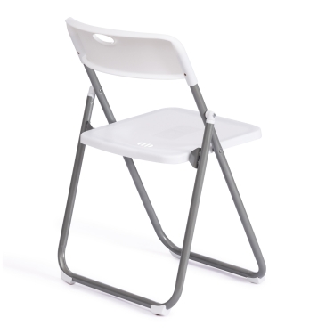 Стул складной Tetchair FOLDER mod. 3017H металл / пластик, white белый / grey серый