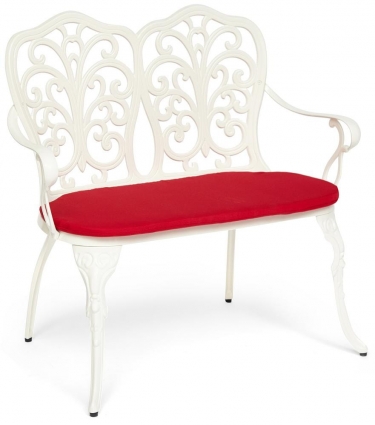 Скамья Secret De Maison Symphonie + подушка алюминиевый сплав, 955692, butter white