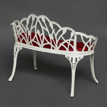 Скамья Secret De Maison Strauss Штраус + подушка алюминиевый сплав, 995676, butter white