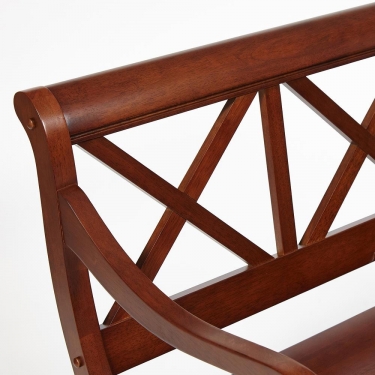 Скамейка ALBIZZI Альбицци дерево гевея/мдф, 108х57х89 см, dark walnut