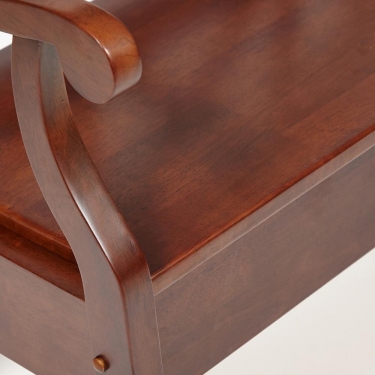 Скамейка ALBIZZI Альбицци дерево гевея/мдф, 108х57х89 см, dark walnut