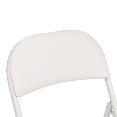 Стул складной Tetchair FOLDER mod. 3022G металл / экокожа, white белый / white белый