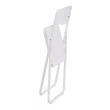 Стул складной Tetchair FOLDER mod. 3016 каркас металл, сиденье/спинка пластик, white белый