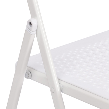 Стул складной Tetchair FOLDER mod. 3016 каркас металл, сиденье/спинка пластик, white белый