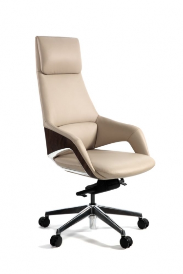 Кресло руководителя Шопен FK 0005-A BEIGE LEATHER