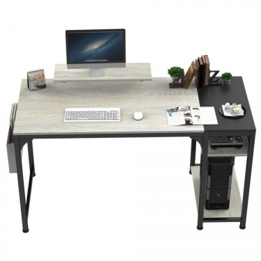 Стол письменный для компьютера EUREKA ZX-SS140B-OGB с шириной 140 см Oak Grey