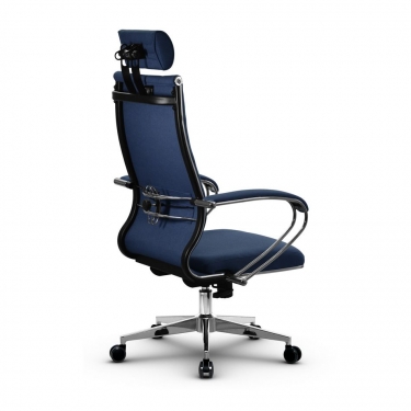 Кресло офисное METTA B 2m 34PF/K127, Основание 17834 Комплект 3 Синее