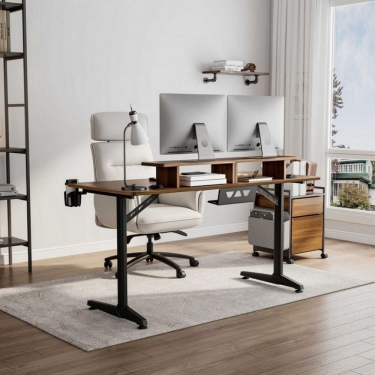 Стол для компьютера для геймеров EUREKA GIP 60, Walnut EUREKA GIP 60 Walnut