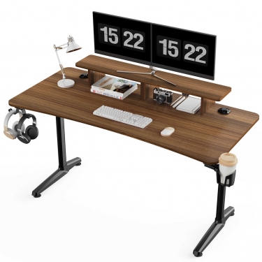 Стол для компьютера для геймеров EUREKA GIP 60, Walnut EUREKA GIP 60 Walnut