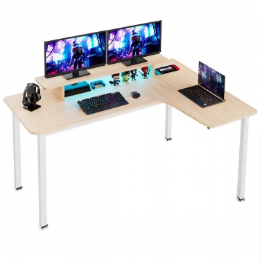 Стол письменный для компьютера угловой EUREKA EUREKA L60R-MW, Maple