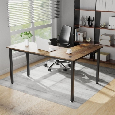 Стол письменный для компьютера угловой EUREKA CD-L01L-60VP Brown
