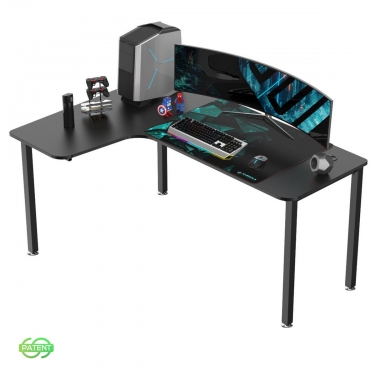 Стол письменный для компьютера угловой EUREKA CD-L01L-60B Black