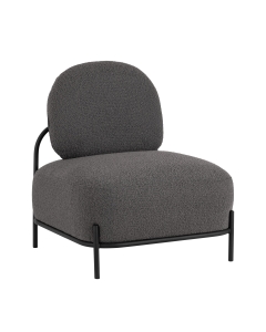 Кресло Stool group Стоун new ткань букле тёмно-серый