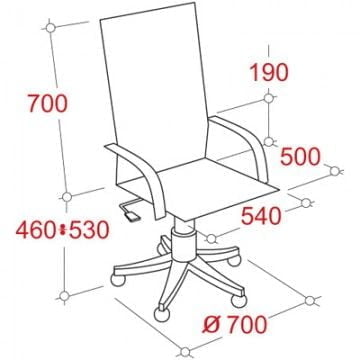Кресло руководителя CS-630Е 296300 Коричневое