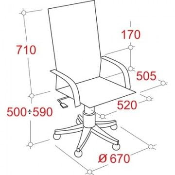 Кресло руководителя EChair-524 299470 Черное