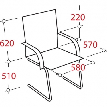 Конференц-кресло EChair-515 VR Черное