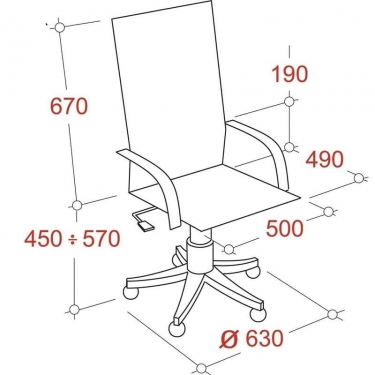 Кресло EChair-624 TTW 334348 Черное