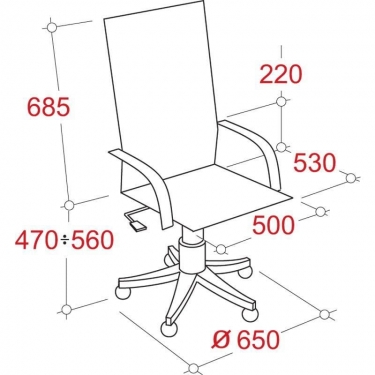 Кресло руководителя Echair-541 TL 342975 Коричневое