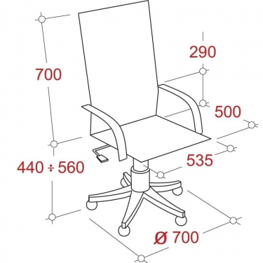 Кресло руководителя EChair-633 TR 470987 Бежевое