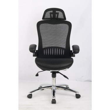 Кресло руководителя EChair-552 TTW Net 526697 Черное