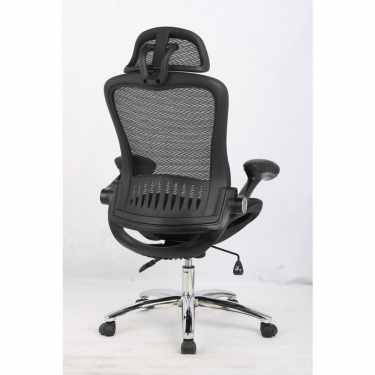 Кресло руководителя EChair-552 TTW Net 526697 Черное