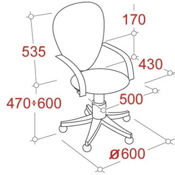 Кресло офисное UA_JUPITER 508872 Синий