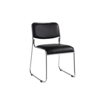 Стул для посетителей Echair-802 VP к/з 478750 черный хром