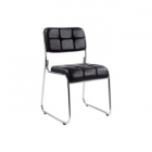 Стул для посетителей Echair-803 VP к/з 479486 черный хром