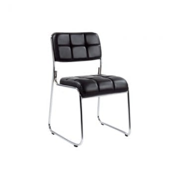 Стул для посетителей Echair-803 VP к/з 479486 черный хром