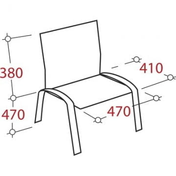 Стул для посетителей UP_EChair Rio ИЗО хром ткань синяя С-6 ТК-9 9725