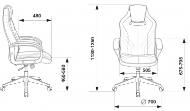 Кресло игровое Бюрократ VIKING 3 AERO RED