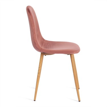 Стул BREEZE mod. 4724 вельвет/металл, 44 х 53 х 87 см, Coral коралловый HLR44 / натуральный