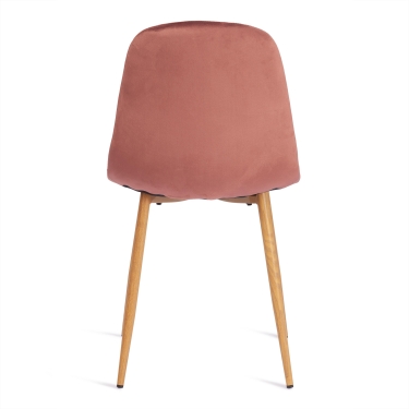 Стул BREEZE mod. 4724 вельвет/металл, 44 х 53 х 87 см, Coral коралловый HLR44 / натуральный