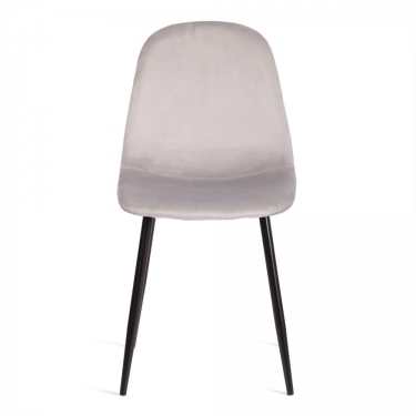 Стул Tetchair BREEZE mod. 4724 велюр / металл, Light grey светло-серый HLR14 / черный