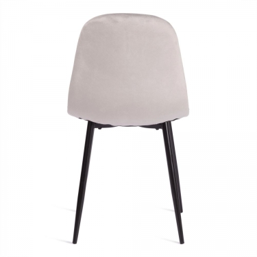 Стул Tetchair BREEZE mod. 4724 велюр / металл, Light grey светло-серый HLR14 / черный