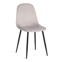 Стул Tetchair BREEZE mod. 4724 велюр / металл, Light grey светло-серый HLR14 / черный