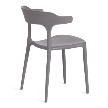 Стул Tetchair TON mod. PC33 пластик, 49 x 52 x 74 см, Dark-grey темно-cерый 15537