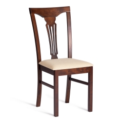 Стул Tetchair Гермес/ Hermes, дерево гевея Cappuchino , ткань бежевая S178-4