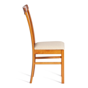 Стул Tetchair Гермес/ Hermes, дерево гевея Espresso, ткань бежевая S178-4