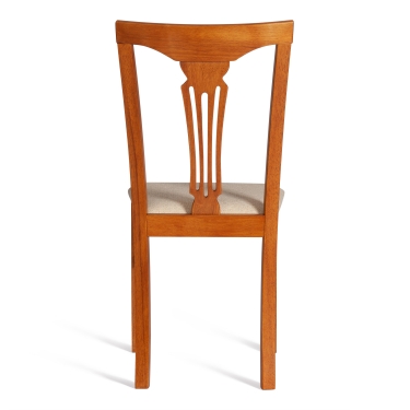 Стул Tetchair Гермес/ Hermes, дерево гевея Espresso, ткань бежевая S178-4